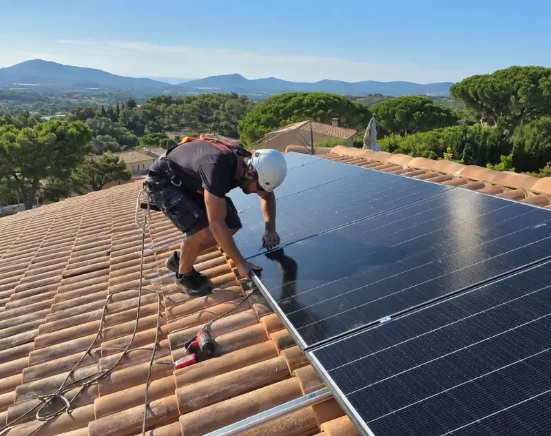 Installateur panneaux solaires Saint-Julien-de-Peyrolas — pose photovoltaïque sur toiture